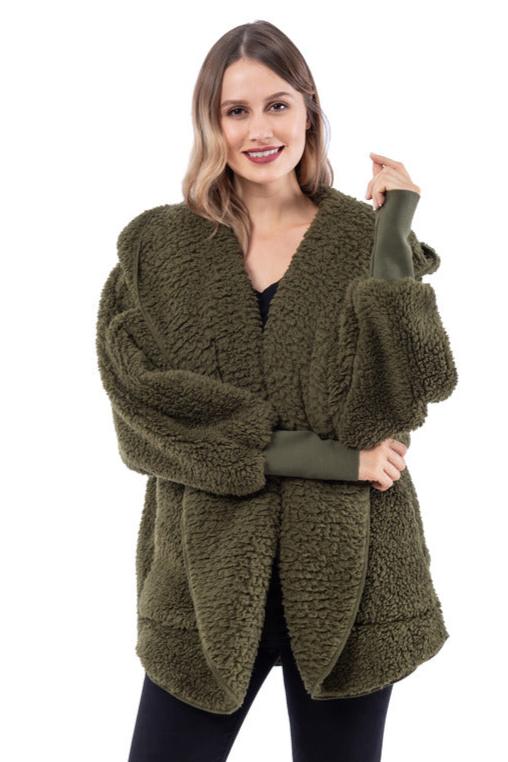 Sherpa Wholesale Body Wrap/Cardigan for Women Hoodie (7 colors)