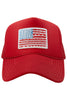 American Flag Wholesale Women's Foam Trucker Hat