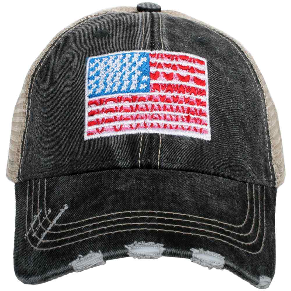 American Flag Wholesale Women's Trucker Hat