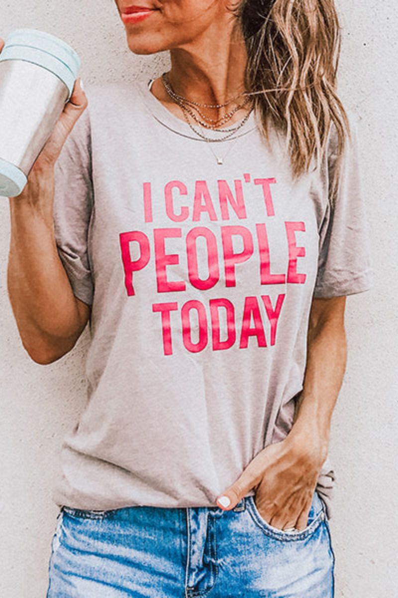 Women's I Cant People Today Wholesale T-Shirt