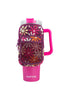 Multicolored Maroon Floral Wholesale Tumbler Zipper Pouch