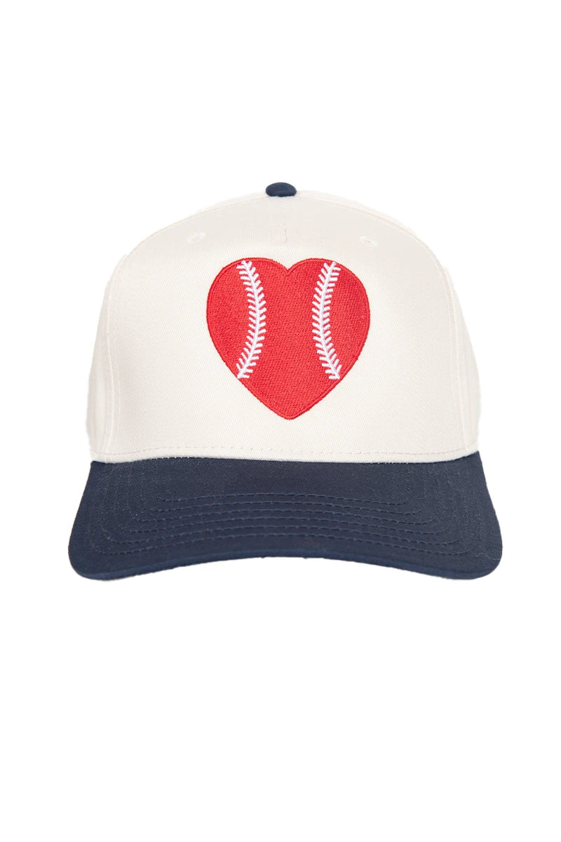 Red Baseball Heart Wholesale Classic Trucker Hats