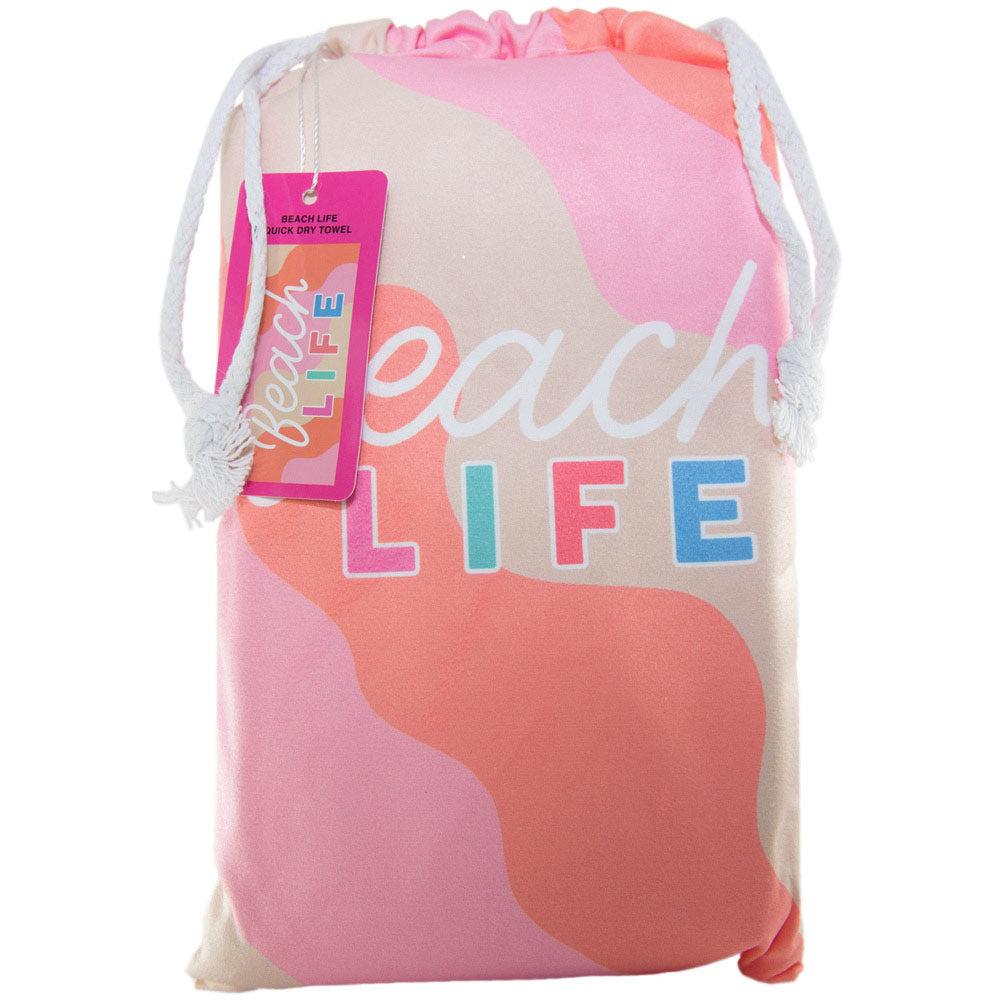 Wholesale Beach Life Quick Dry Beach Towels