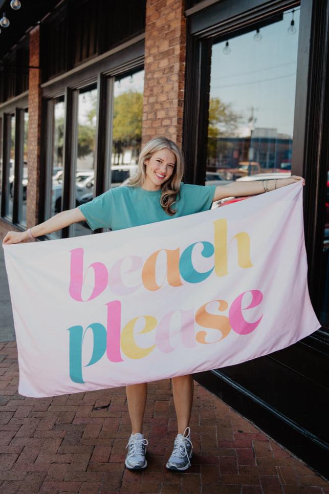 Light Pink Beach Please Wholesale Quick Dry Towels | Katydid Wholesale