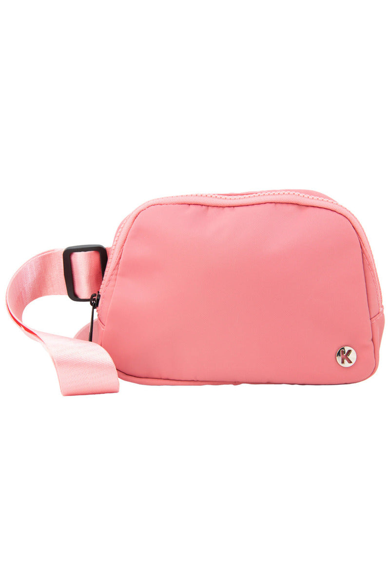 Rose Pink Solid Wholesale Belt Bag