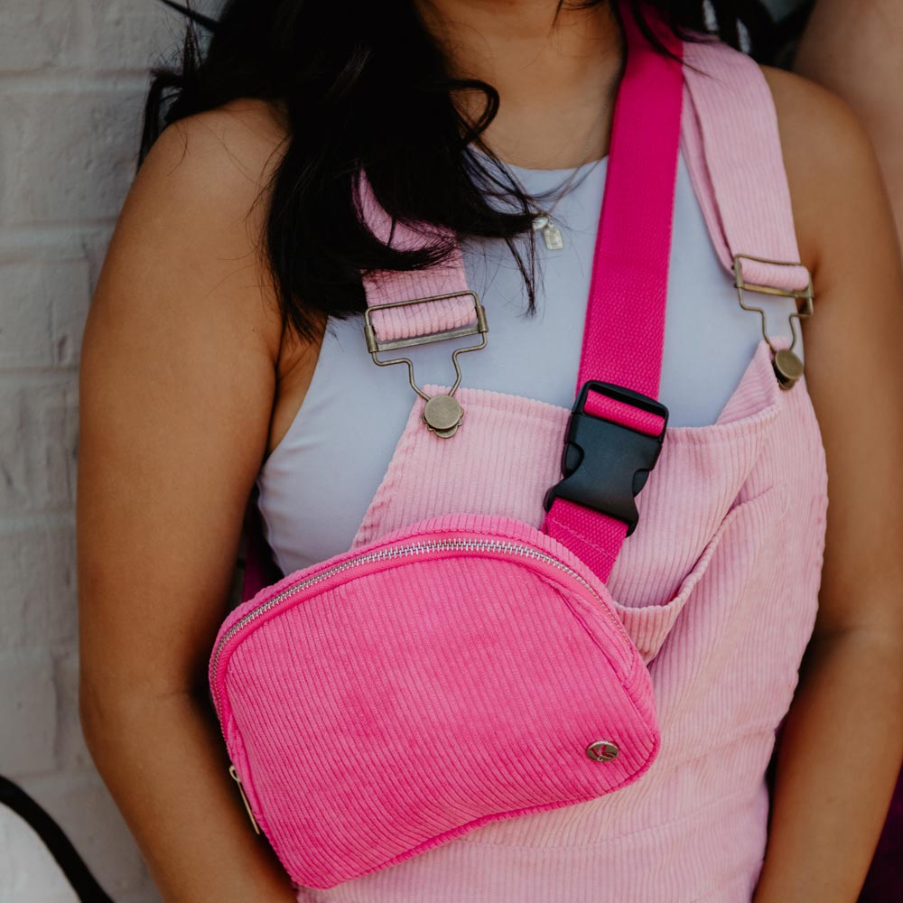 Corduroy Belt Bag Fanny Pack for Women
