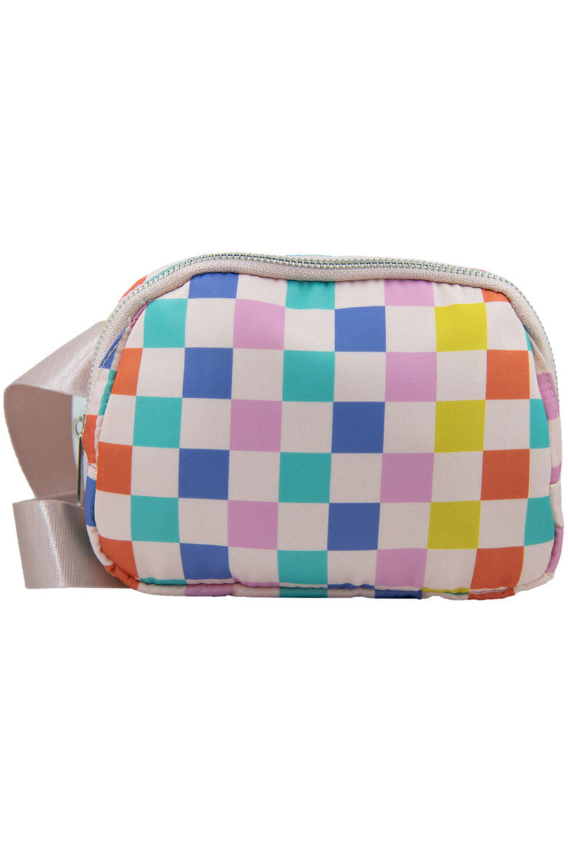 Multicolored Checkered Wholesale Belt Bag