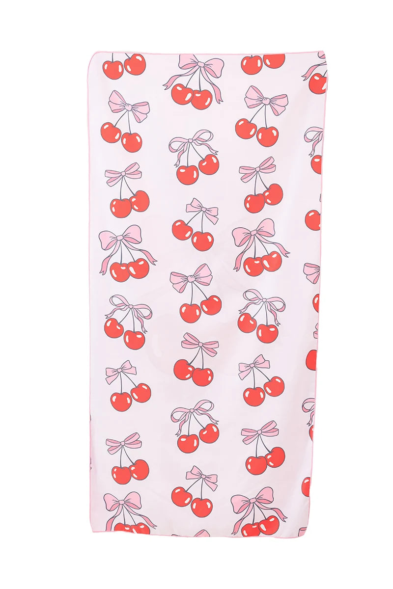 Cherry and Bow Wholesale Reversible Quick Dry Towel