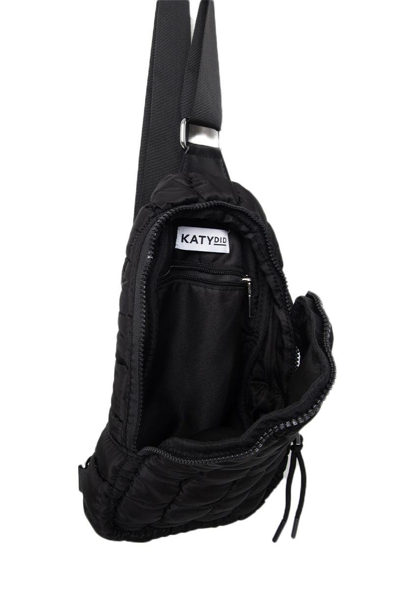 Black Wholesale Quilted Sling Bag