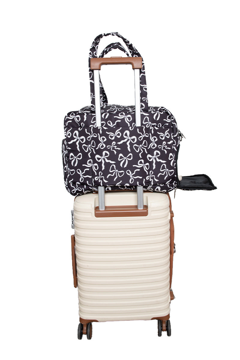 Black & White Bows Wholesale Weekender Bag