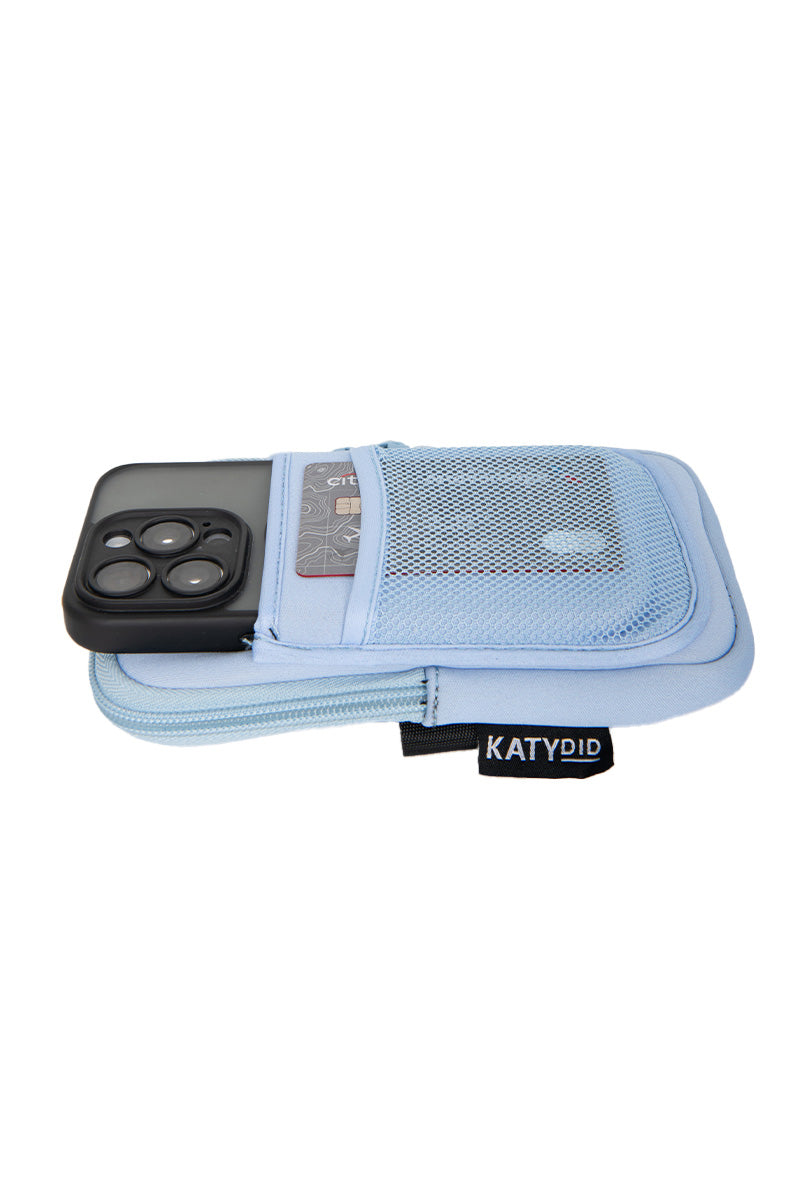 Light Blue Wholesale Tumbler Zipper Pouch for Phone