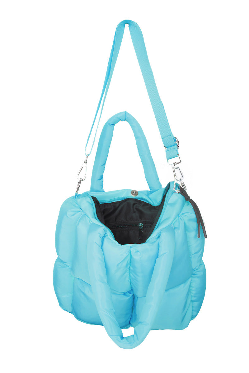 Blue Mini Puffer Tote Bag Wholesale