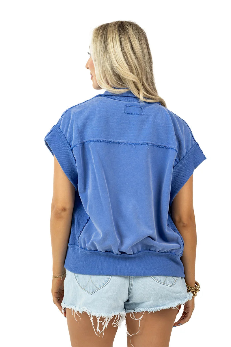 Blue Wholesale Women's Vests Lightweight