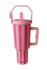 Pink and Hot Pink 38 Oz Wholesale Cabana Tumbler