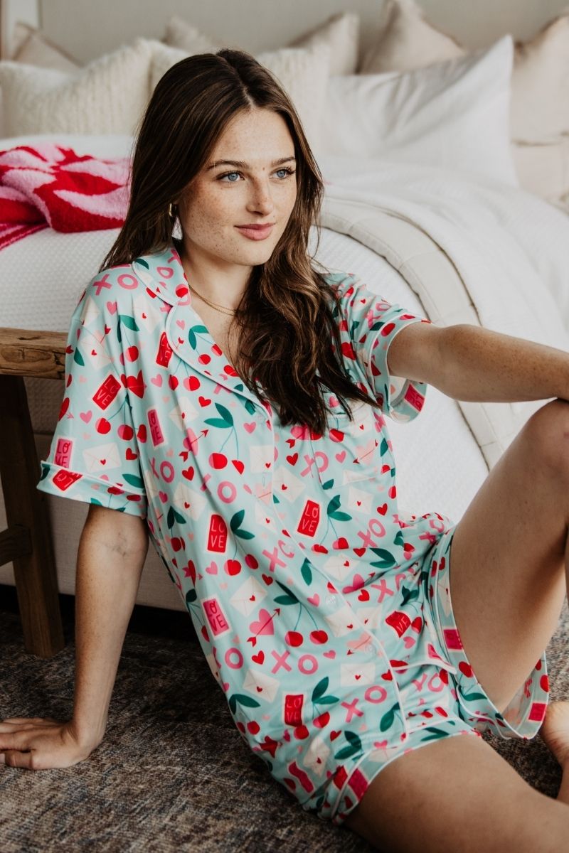 XO Cherries Wholesale Valentine's Pajamas Women