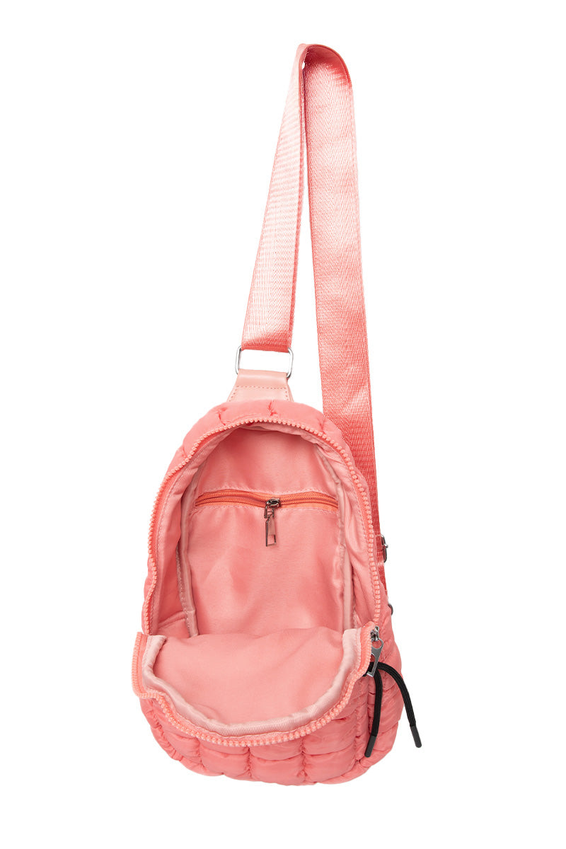 Coral Quilted Wholesale Sling Bag