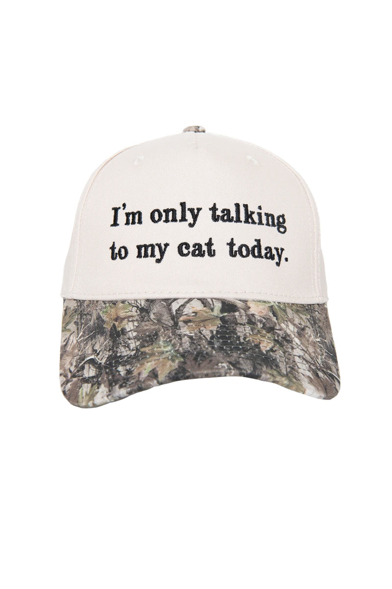 I'm Only Talking To My Cat Today Wholesale Trucker Vintage Hat