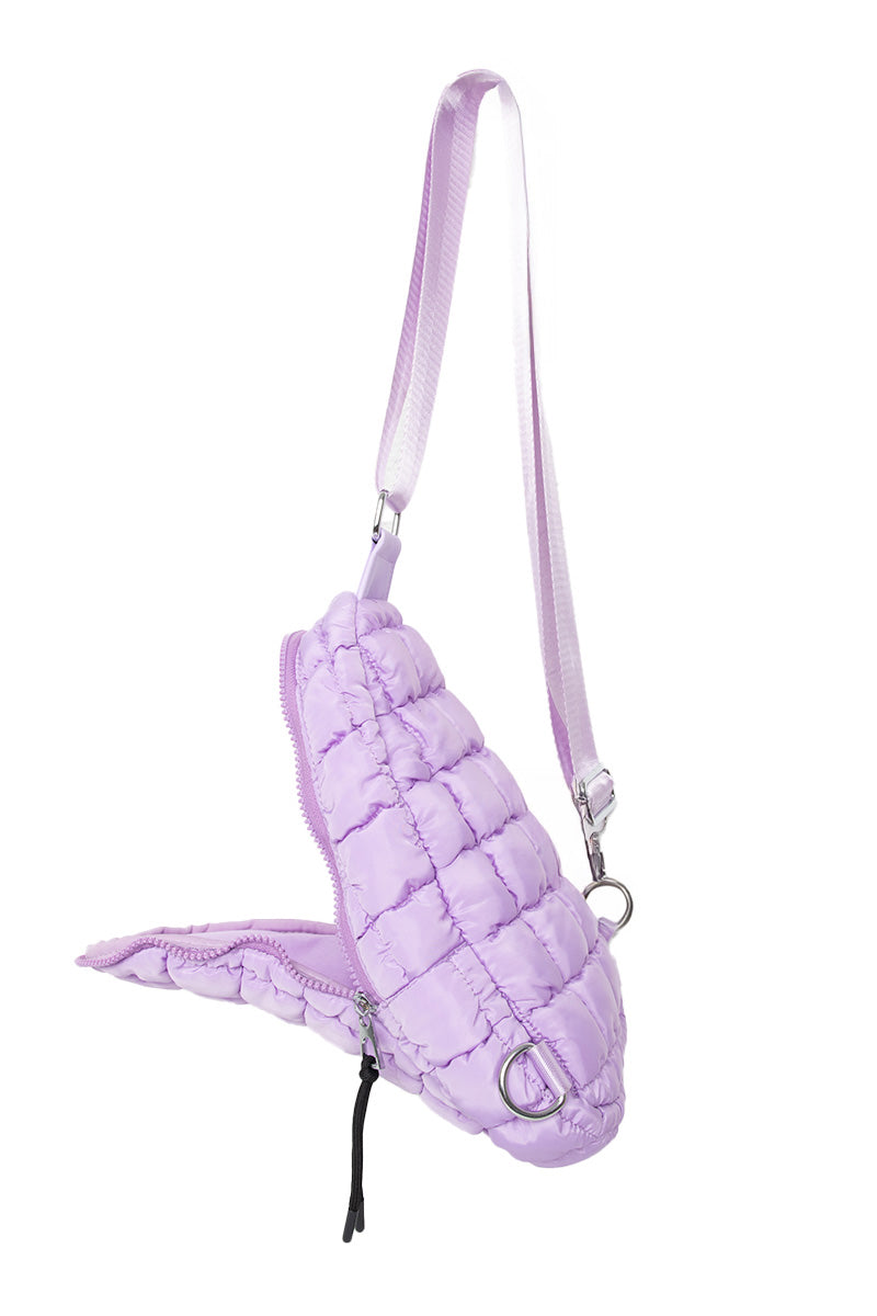 Light Purple Wholesale Quilted Sling Bag