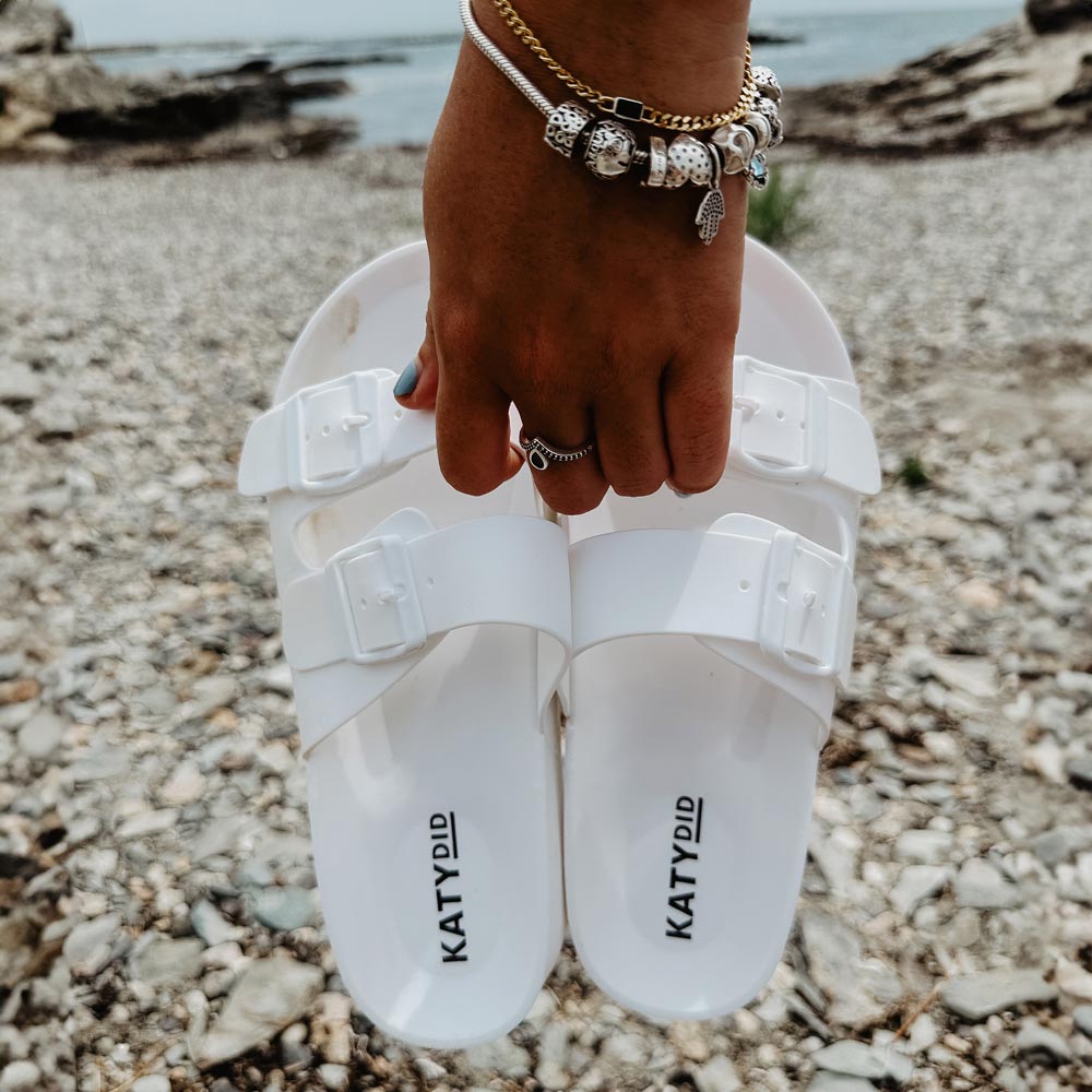 White Wholesale Beach Sandals for Women