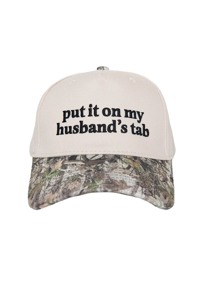 Put It On My Husband's Tab Wholesale Vintage Baseball Hat