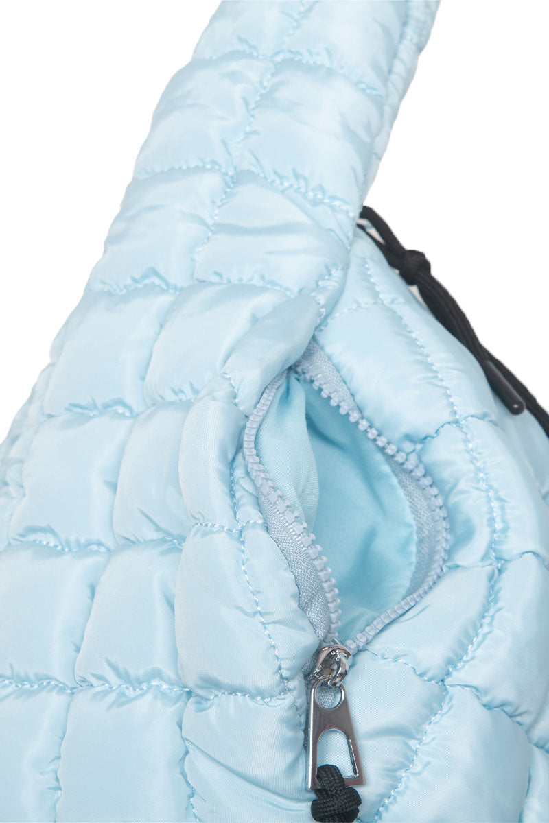 Katie♡完売品mini tote canvas baby blue Light Blue Wholesale Puffer Quilted Tote Bag
