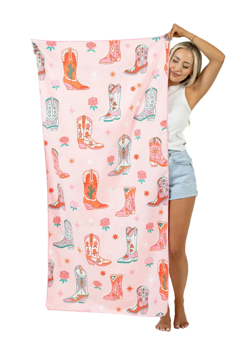 Boots and Flowers Wholesale Beach Towel