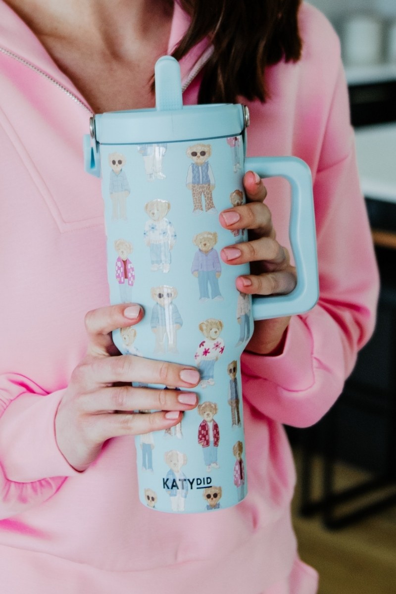 Fall Bears Wholesale 38 Oz Tumbler with Lid Handle