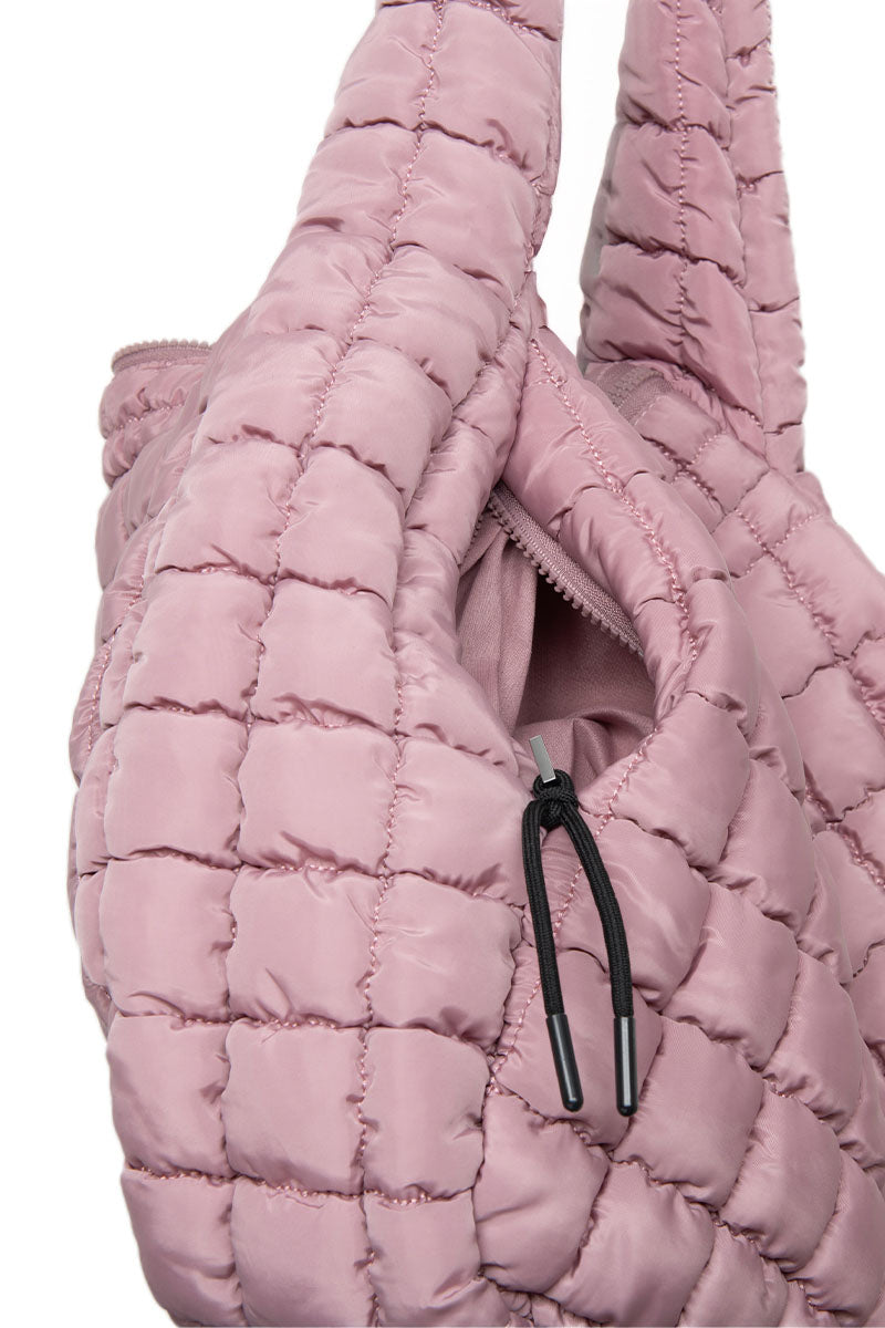 Mauve Wholesale Quilted Puffer Tote
