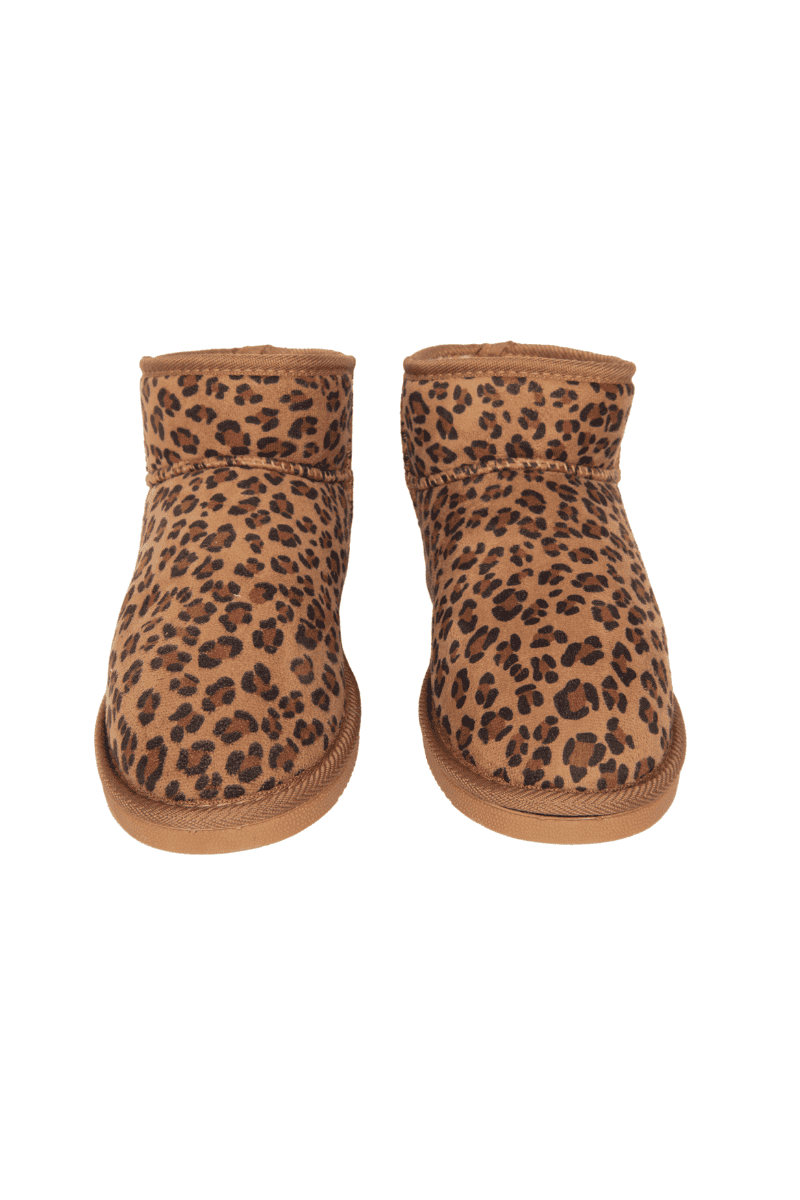 Leopard Print Fur Mini Ankle Wholesale Boots