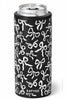 Black & White Bows Wholesale Slim Can Cooler