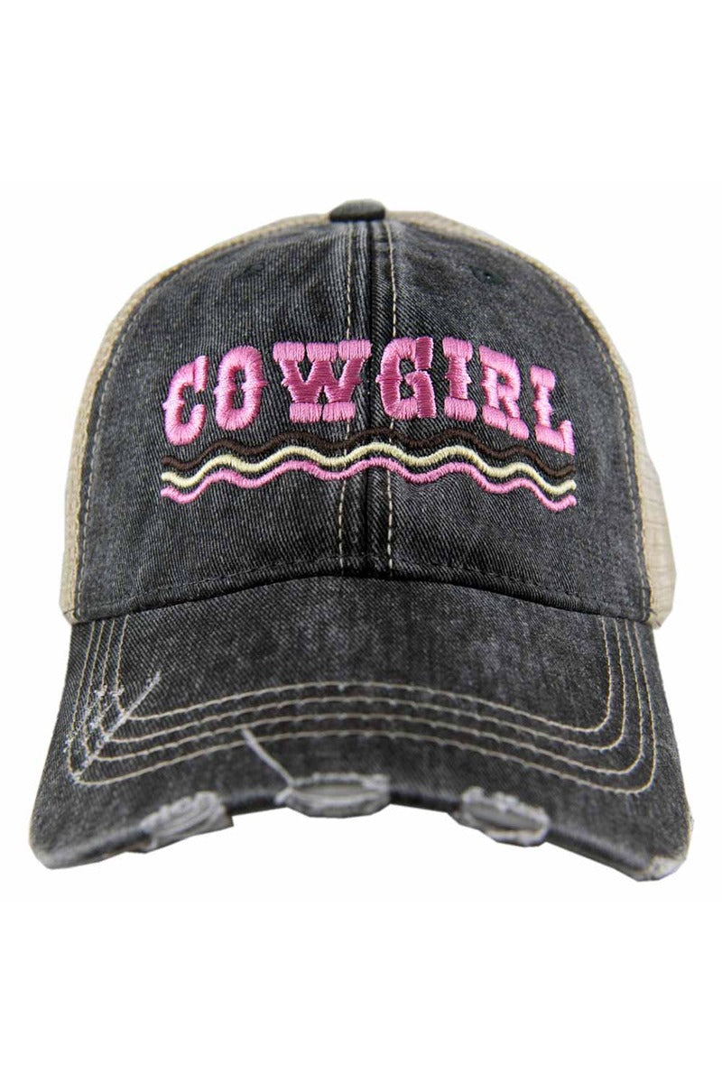 COWGIRL Spelled Out Wholesale Trucker Hat