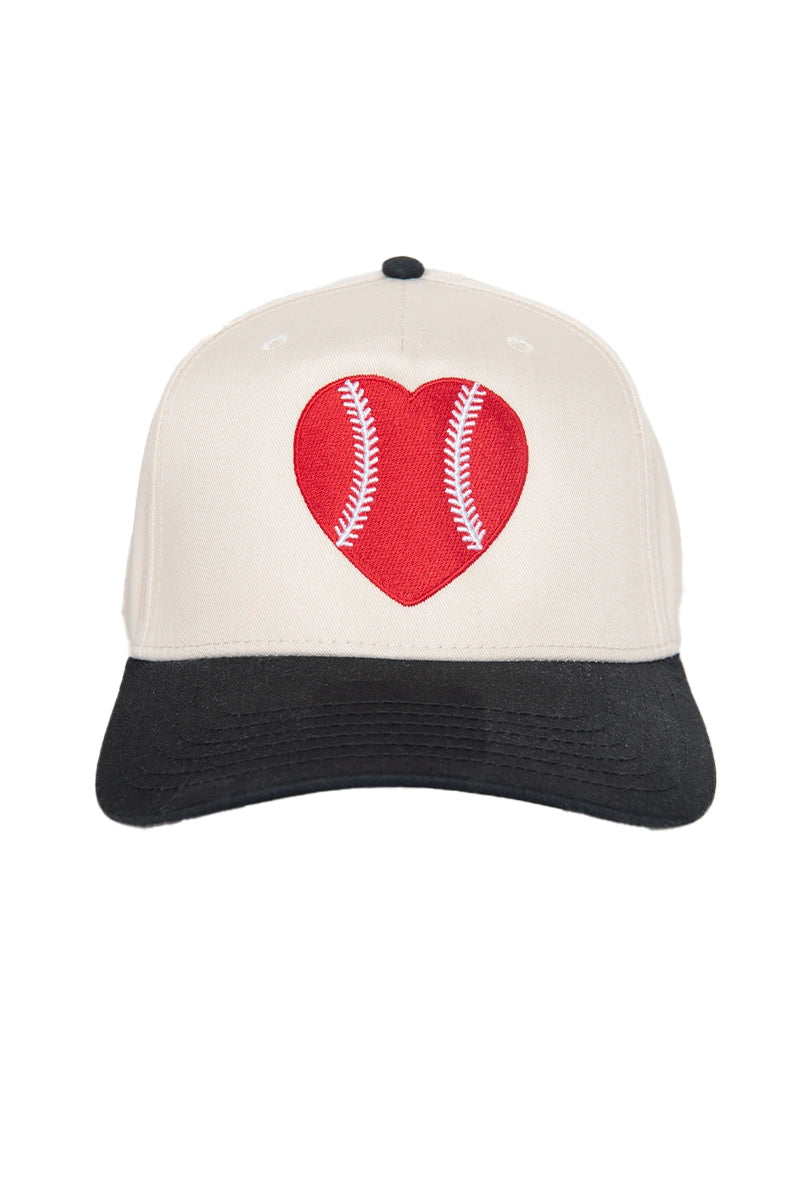 Red Baseball Heart Wholesale Classic Trucker Hats