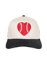 Red Baseball Heart Wholesale Classic Trucker Hats