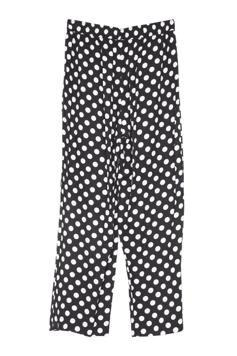 Black & White Polka Dots Boxer Pants