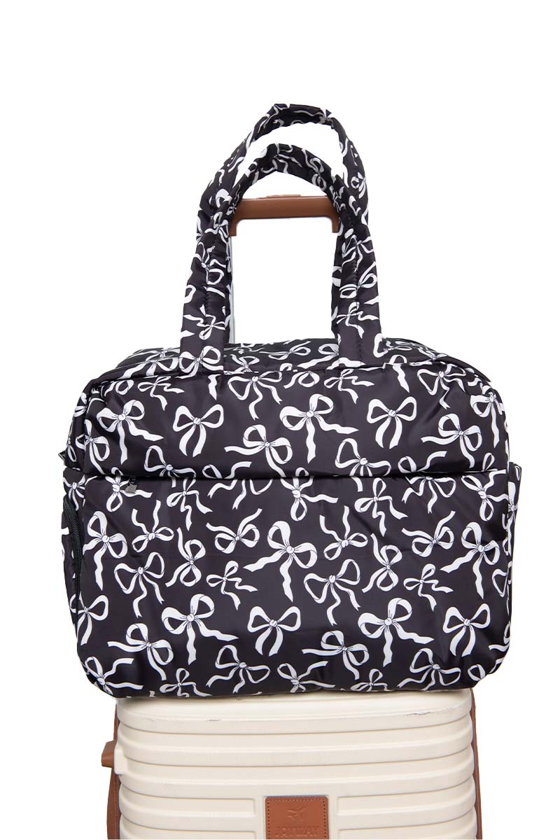Black & White Bows Wholesale Weekender Bag