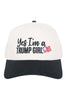 Yes, I'm A Trump Girl Two-Toned Vintage Hat for Women