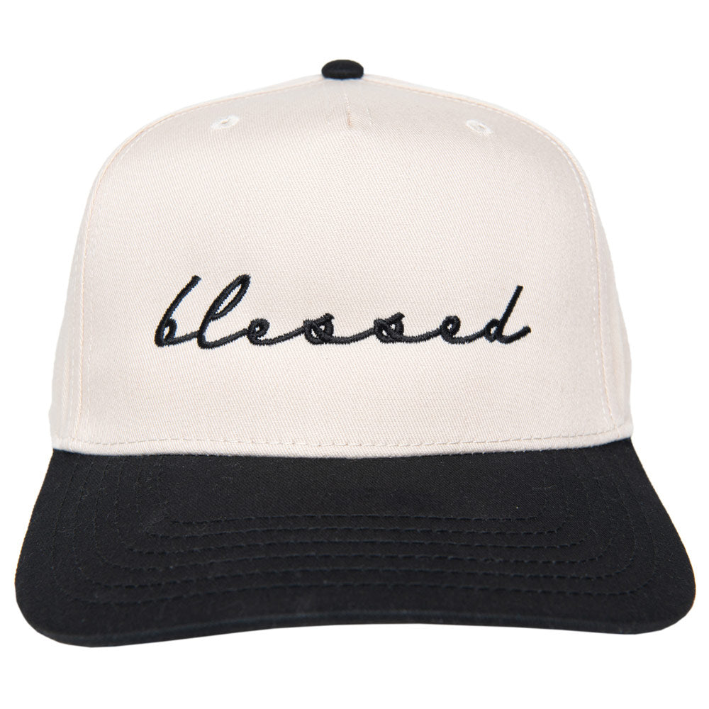 Blessed (Cursive) Wholesale Two-Toned Vintage Hat
