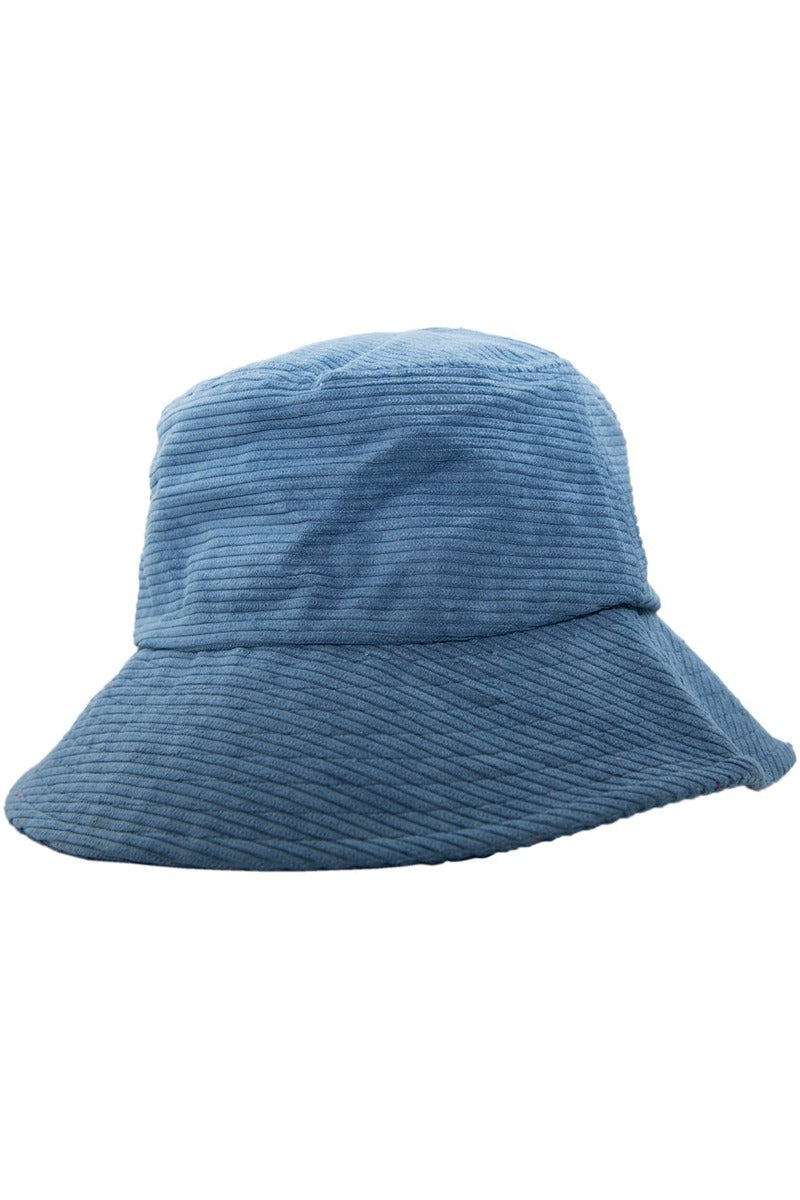 Blue Corduroy Wholesale Bucket Hat