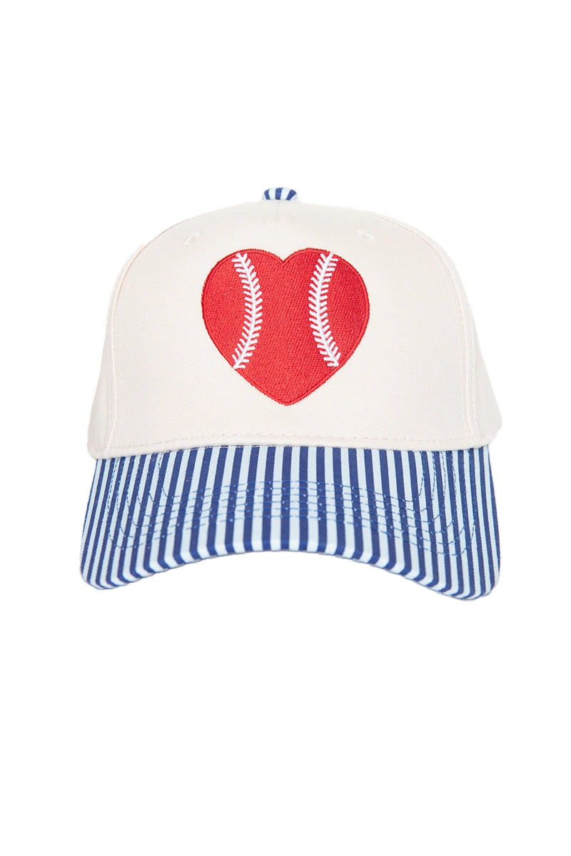 Red Baseball Heart Wholesale Classic Trucker Hats