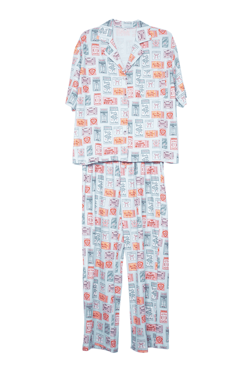 Traveling Matchbook Wholesale Cute PJ Set