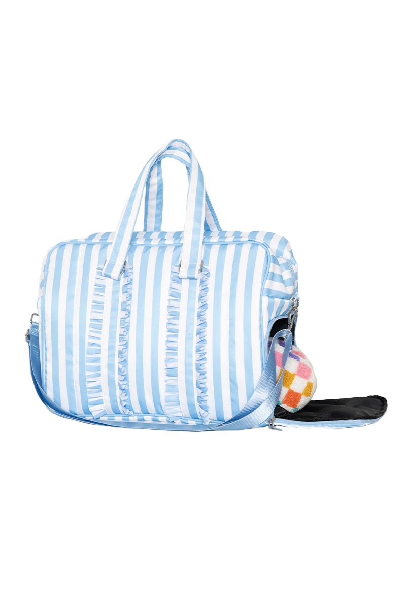 Blue Stripe Wholesale Women's Duffle Bag