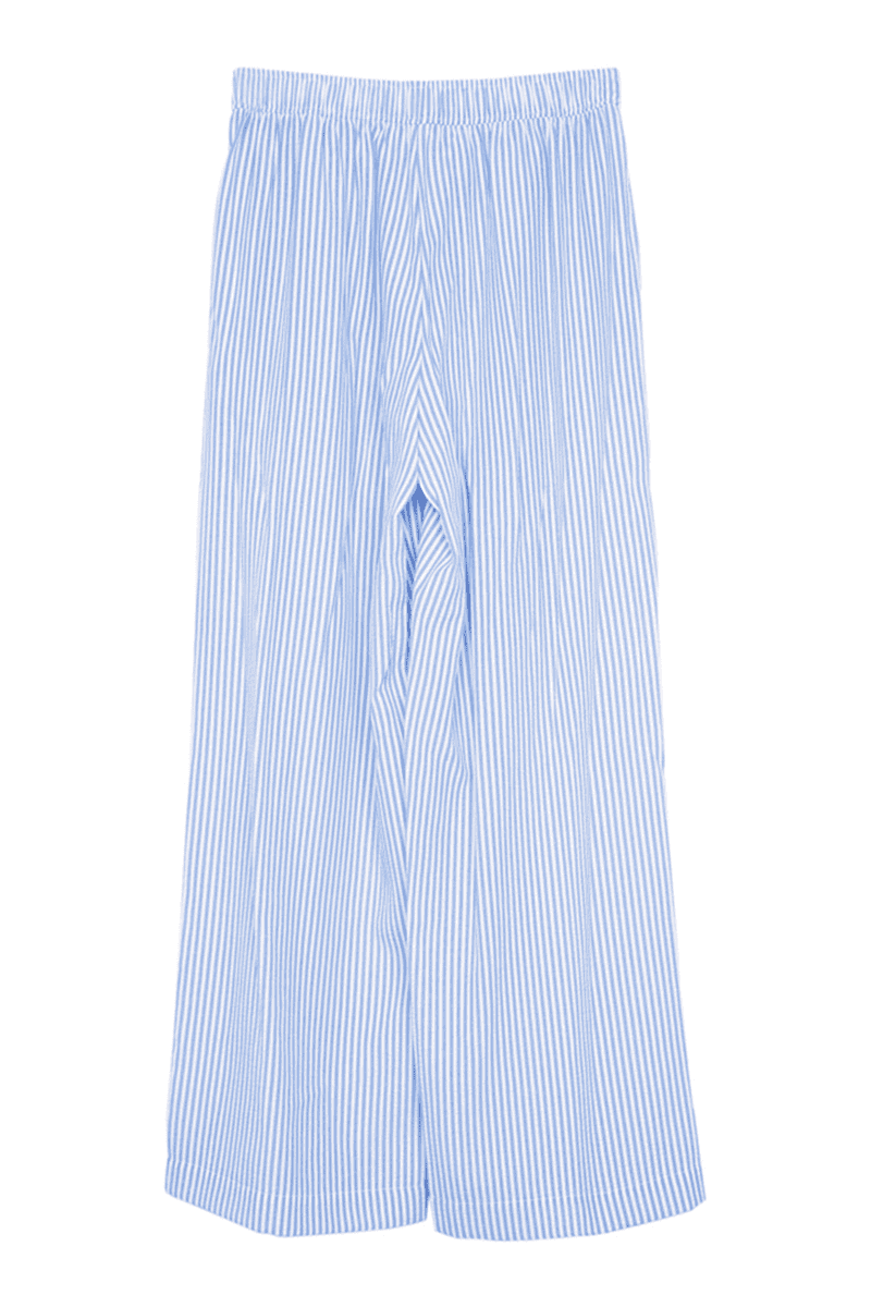 Blue Striped Boxer Pants