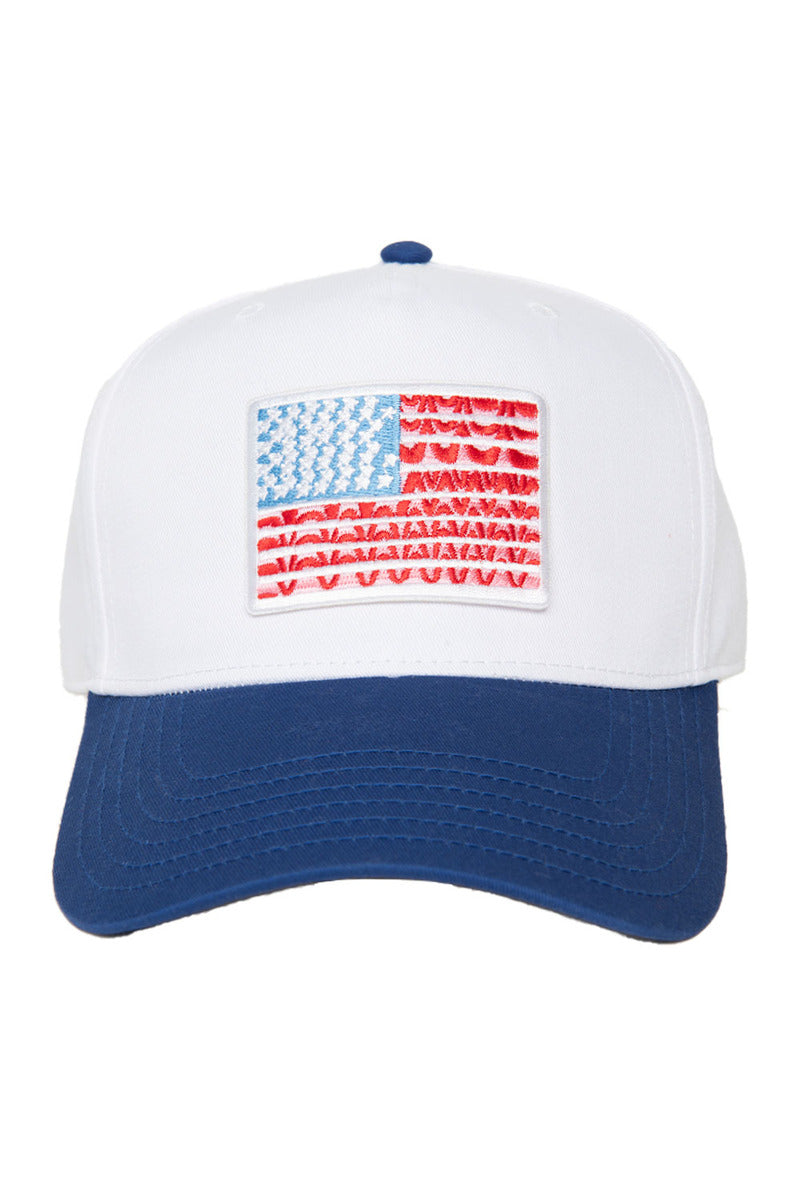 American Flag Two-Toned Wholesale Hat