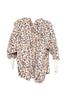 Tan Leopard Lightweight BODY WRAP with Hoodie and Pockets