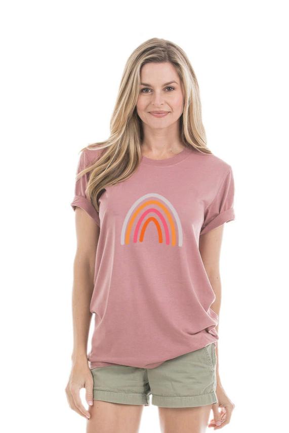 Boho Rainbow Wholesale Graphic Tee