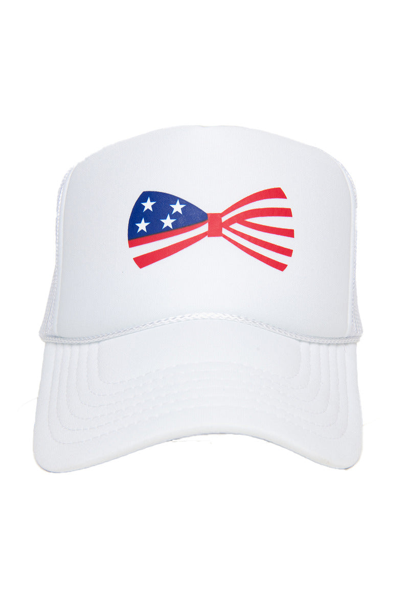 American Flag Bow Wholesale Election Foam Hat