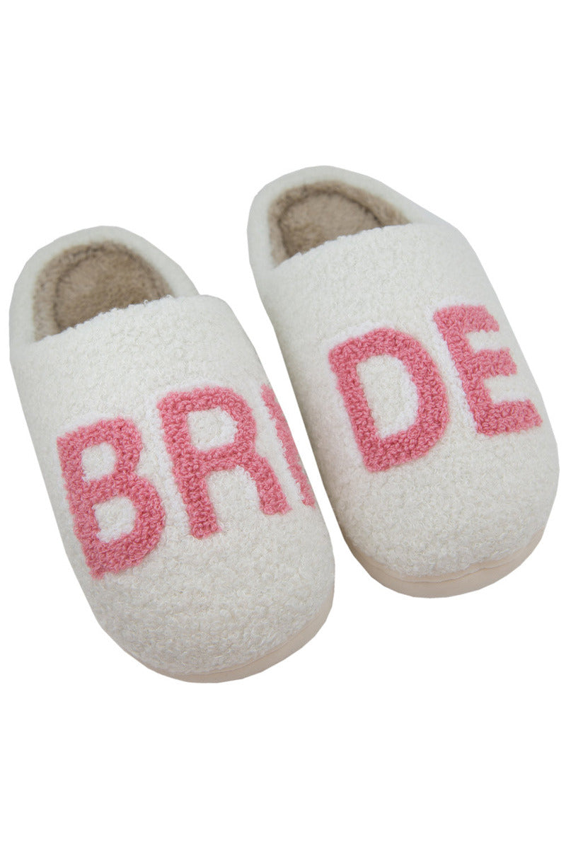 BRIDE Wholesale Fuzzy Slippers