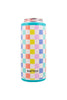 Multicolored Checkered Wholesale SLIM Beer Can Cooler