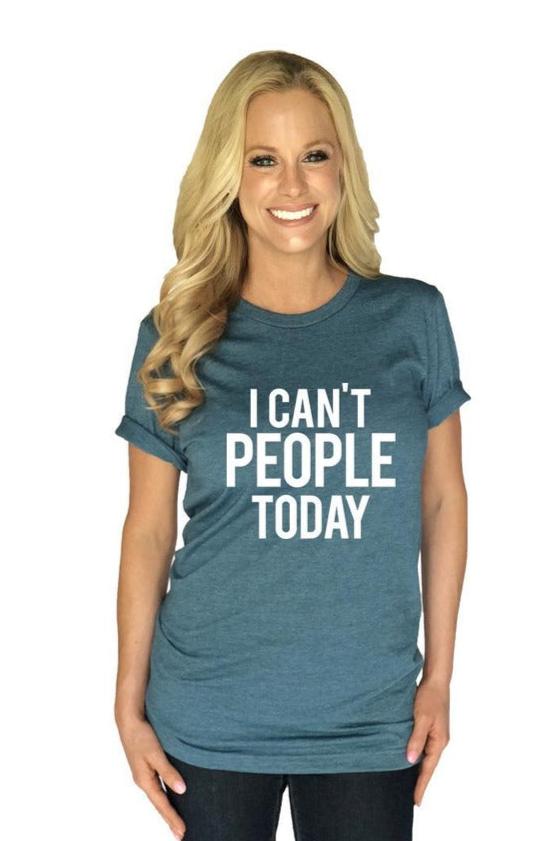 Women's I Cant People Today Wholesale T-Shirt