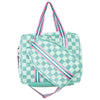 Teal Checkerprint Wholesale Pickleball Paddle Bag